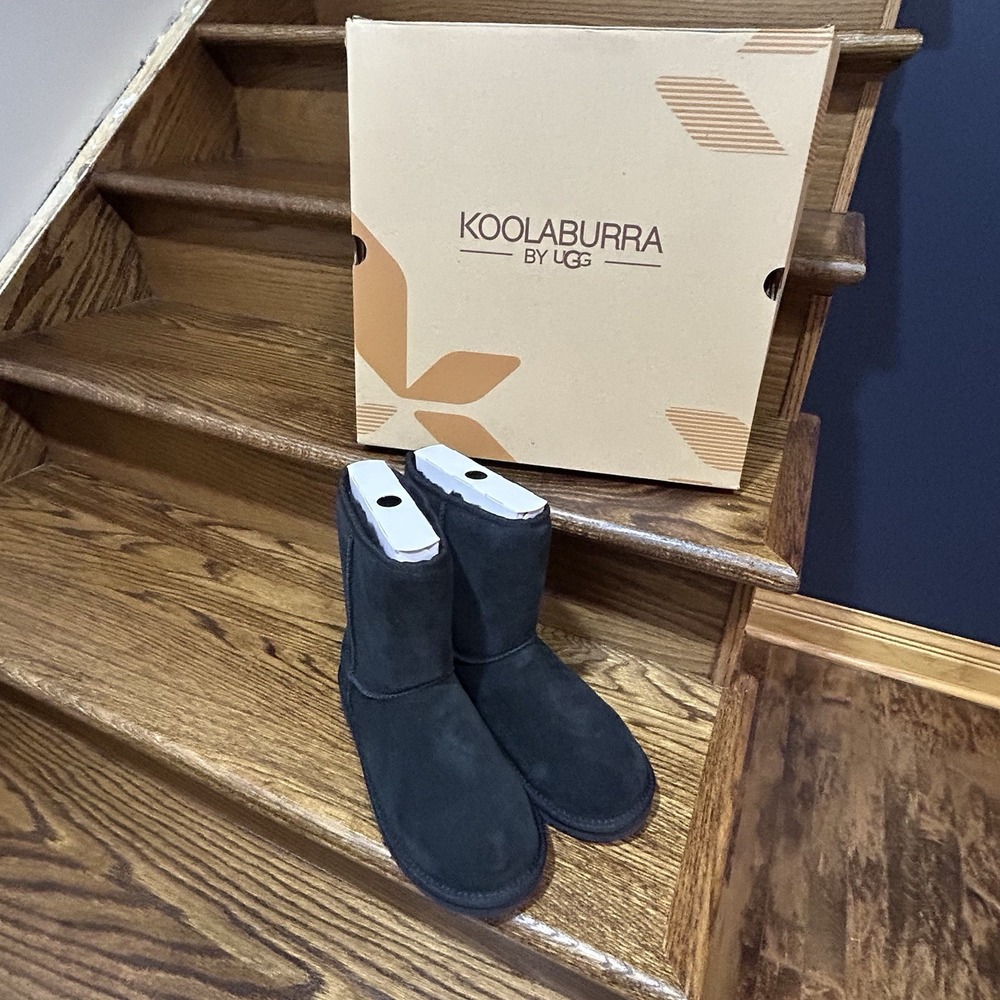 Koolaburra by UGG Koola Short Boots Women 7W Wide Black Suede